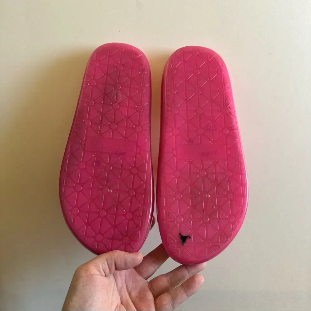 Yellowbox Hot Pink Platform Marana Jelly Slide sandals - Picture 8 of 11